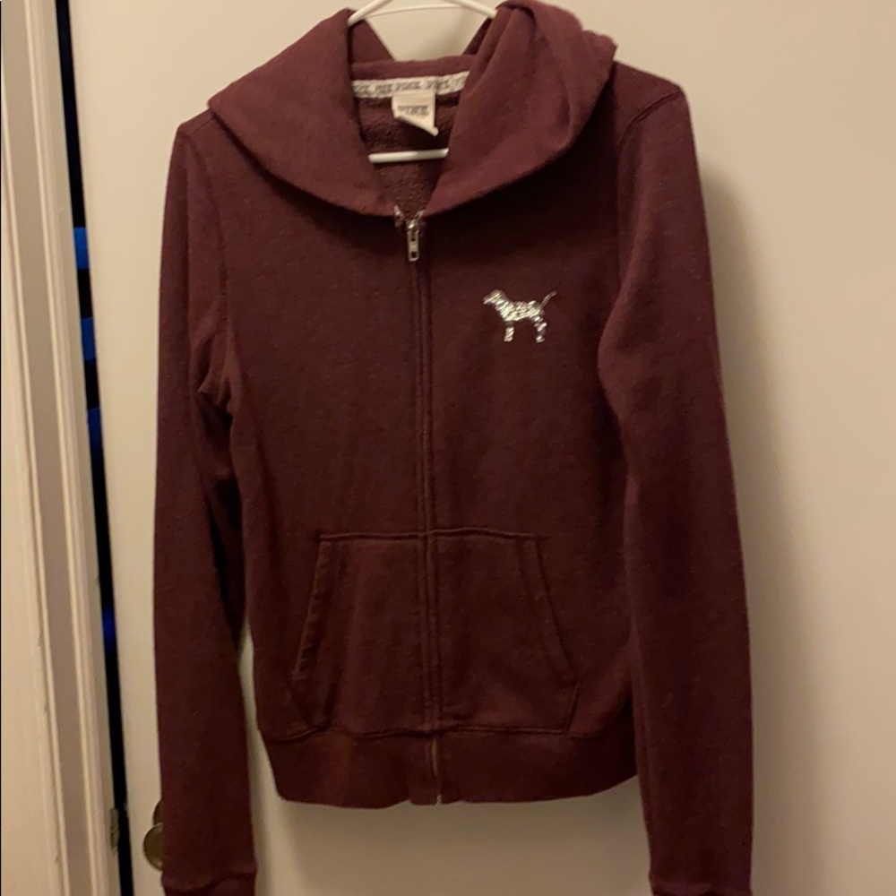 Pink Zip up sweatshirt